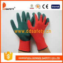 Red Nylon with Green Nitrile Glove-Dnn453